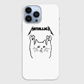 Чехол для iPhone 13 Pro Max с принтом Metallica   Meowtallica. в Тюмени,  |  | Тематика изображения на принте: metallica | кот | котэ | металлика | музыка | рок