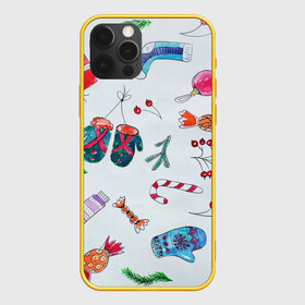 Чехол для iPhone 12 Pro с принтом шарики фонарики в Тюмени, силикон | область печати: задняя сторона чехла, без боковых панелей | вечеринка | гирлянды | дед мороз | диджей | диско | дискотека | ёлка | ель | зима | игрушки | конкурс | мишура | новый год | рождество | снег | снегурочка | снежинка | танец