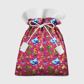 Подарочный 3D мешок с принтом Brawl stars Pattern в Тюмени, 100% полиэстер | Размер: 29*39 см | 2022 | brawl | brawl stars | brock | bull | colt | elprimo | jessie | leon | nita | shelly | stars | брок | булл | джесси | кольт | леон | новогоднее | новый год | рождество | шелли | эльпримо