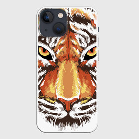 Чехол для iPhone 13 mini с принтом Морда тигра от John Art в Тюмени,  |  | животные | новый год | праздник | тигр