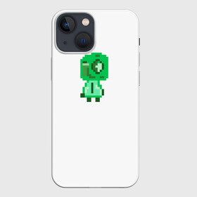 Чехол для iPhone 13 mini с принтом Camera Head в Тюмени,  |  | art | camera head | pixel art | зеленый | пиксели