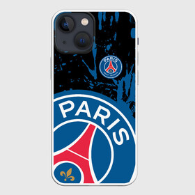 Чехол для iPhone 13 mini с принтом PSG SPORT БРЫЗГИ КРАСОК в Тюмени,  |  | paris saint germain | psg | saint | sport | париж | псг | псж | спорт | футбол
