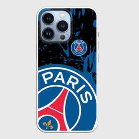 Чехол для iPhone 13 Pro с принтом PSG SPORT БРЫЗГИ КРАСОК в Тюмени,  |  | paris saint germain | psg | saint | sport | париж | псг | псж | спорт | футбол