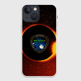 Чехол для iPhone 13 mini с принтом SPACE X сингулярность в Тюмени,  |  | астрономия | галактика | горизонтсобытий | илонмаск | космос | марс | ракета | сингулярность | чёрнаядыра