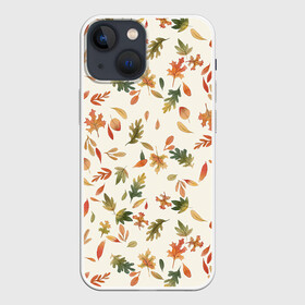 Чехол для iPhone 13 mini с принтом Тёплая осень в Тюмени,  |  | арт | дерево | листок | листья | листья дерева | листья деревьев | осень | рисунок