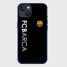 Чехол для iPhone 13 с принтом FC BARCA BLACK STYLE в Тюмени,  |  | barca | barcelona | fc barca | барка | барселона