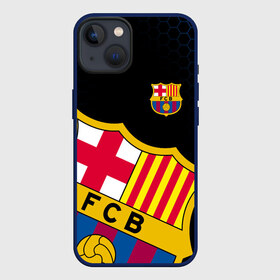 Чехол для iPhone 13 с принтом FC BARCELONA LOGOBOMBING ФИРМЕННЫЕ ЦВЕТА в Тюмени,  |  | barca | barcelona | fc barca | барка | барселона