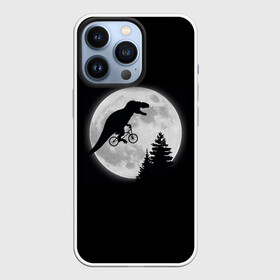Чехол для iPhone 13 Pro с принтом T REX НА ЛУНЕ в Тюмени,  |  | bicycle | bike | fly | moon | rex | trex | tyrannosaur | бикукле | динозаврик | животные | летающий динозавр | луна | на велосипеде на фоне луны | ночной пейзаж | палеонтология | пародия | полёт | прикол | т рекс