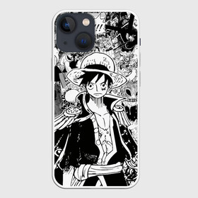 Чехол для iPhone 13 mini с принтом Ван Пис, One Piece, манга в Тюмени,  |  | lucy | luffy monkey | mugiwara | one piece | straw hat | аниме | большой куш | ван пис | ванпис | луффи | манга | одним куском | раскадровка | страницы