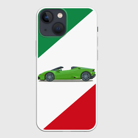 Чехол для iPhone 13 mini с принтом Lamborghini (Италия) в Тюмени,  |  | auto | car | cars | italia | italy | lamborghini | авто | автомобиль | италия | ламбо | ламборгини | машина | тачка