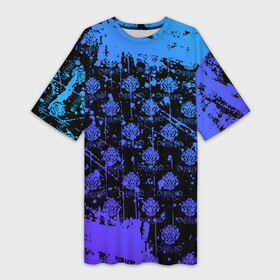Платье-футболка 3D с принтом OVERLORD  оверлорд neon  НЕОН. в Тюмени,  |  | anime | overlord | overlord ending | overlord opening | айнз | аниме | оверлорд