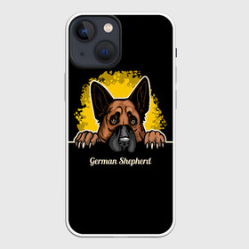 Чехол для iPhone 13 mini с принтом Немецкая Овчарка (German Shepherd) в Тюмени,  |  | animal | dog | german shepherd | shepherd | год собаки | друг человека | животное | зверь | кинолог | немец | немецкая овчарка | овчарка | пёс | собака немецкая овчарка | собаковод | четвероногий