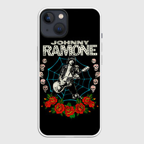 Чехол для iPhone 13 с принтом Джонни в деле в Тюмени,  |  | alternative | music | punk | punkrock | ramones | ramons | rock | альтернатива | музыка | панк | панкрок | рамонс | рок