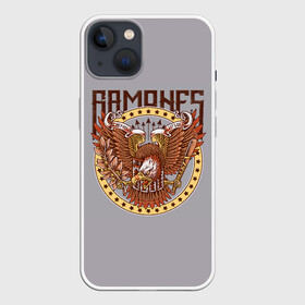 Чехол для iPhone 13 с принтом Ramones Eagle в Тюмени,  |  | alternative | music | punk | punkrock | ramones | ramons | rock | альтернатива | музыка | панк | панкрок | рамонс | рок