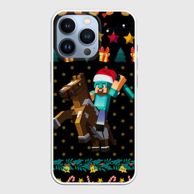 Чехол для iPhone 13 Pro с принтом Новогодний Майнкрафт, Minecraft в Тюмени,  |  | 2021 | 2022 | creeper | earth | game | merry christmas | minecraft | minecraft earth | new year | snow | winter | year of the tiger | блоки | год тигра | грифер | зима | игры | квадраты | компьютерная игра | крипер | маинкрафт