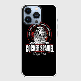 Чехол для iPhone 13 Pro с принтом Кокер Спаниель (Cocker Spaniel) в Тюмени,  |  | Тематика изображения на принте: cocker spaniel | dog spaniel | k | английский спаниель | год собаки | друг человека | животное | зверь | кавалер спаниель | кинг чарльз спаниель | кинолог | кокер спаниель | охотничья собака | пёс