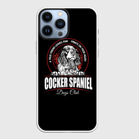 Чехол для iPhone 13 Pro Max с принтом Кокер Спаниель (Cocker Spaniel) в Тюмени,  |  | cocker spaniel | dog spaniel | k | английский спаниель | год собаки | друг человека | животное | зверь | кавалер спаниель | кинг чарльз спаниель | кинолог | кокер спаниель | охотничья собака | пёс