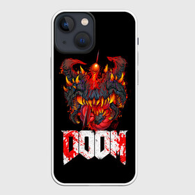 Чехол для iPhone 13 mini с принтом Какодемон | Cacodemon | Doom в Тюмени,  |  | cacodemon | demons | devil | doom | doom eternal | doom slayer | демон | демоны | дум | какодемон