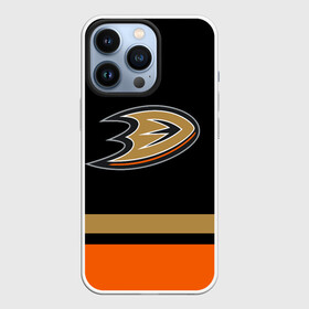 Чехол для iPhone 13 Pro с принтом Anaheim Ducks | Анахайм Дакс в Тюмени,  |  | anahaim ducks | anaheim | anaheim ducks | ducks | hockey | mighty ducks | nhl | usa | дакс | могучие утята | нхл | спорт | сша | хоккей | шайба