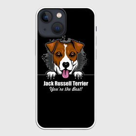 Чехол для iPhone 13 mini с принтом Джек Рассел Терьер (Jack Russell Terrier) в Тюмени,  |  | animal | dog terrier | jack russell terrier | год собаки | джек рассел терьер | друг человека | животное | зверь | кинолог | охотничья собака | пёс | пёсик | собака джек рассел терьер | собаковод | терьер