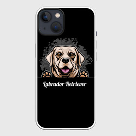 Чехол для iPhone 13 с принтом Лабрадор Ретривер (Labrador Retriever) в Тюмени,  |  | animal | dog | hunting dog | labrador | labrador retriever | год собаки | друг человека | животное | зверь | кинолог | лабрадор | лабрадор ретривер | охотничья собака | пес | порода собак | ретривер | собака лабрадор