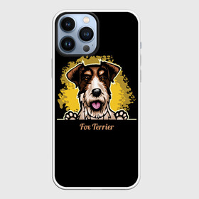 Чехол для iPhone 13 Pro Max с принтом Фокстерьер (Fox terrier) в Тюмени,  |  | animal | dog | fox terrier | hunting dog | terrier | год собаки | друг человека | животное | зверь | кинолог | охотничья собака | пёс | пёсик | порода собак | собака | собака фокстерьер | собаковод | терьер | фокстерьер