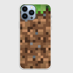 Чехол для iPhone 13 Pro Max с принтом ЗЕМЛЯ | DIRT | MINECRAFT в Тюмени,  |  | Тематика изображения на принте: block | box | dirt | minecraft | pixels | texture | биом | блок | земля | майнкрафт | пиксели | пиксельный | текстура