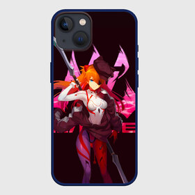 Чехол для iPhone 13 с принтом Вооруженная Аска Ленгли с мечом в Тюмени,  |  | anime | evangelion | girl | nerv | аниме | аска | аска ленгли сорью | аска лэнгли сорью | асочка | вайфу | девушка | ева | евангелион | ленгли | нерв | тян