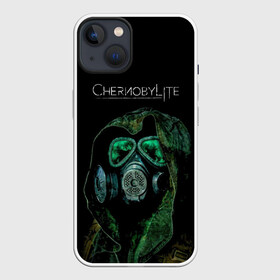 Чехол для iPhone 13 с принтом CHERNOBYLlite на чёрном фоне в Тюмени,  |  | выживалка | игра | сталкер | стрелялка | чернобль | шутер