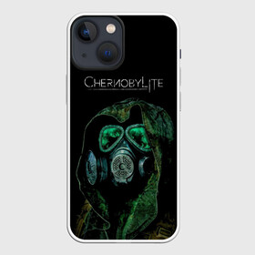 Чехол для iPhone 13 mini с принтом CHERNOBYLlite на чёрном фоне в Тюмени,  |  | Тематика изображения на принте: выживалка | игра | сталкер | стрелялка | чернобль | шутер