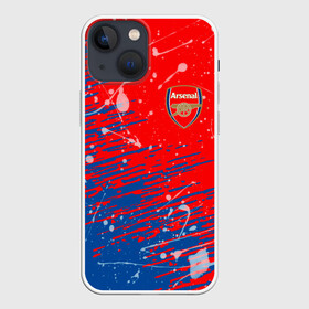 Чехол для iPhone 13 mini с принтом Arsenal: Фирменные цвета. в Тюмени,  |  | arsenal | fc | football | football club | sport | арсенал | спорт | спортивные | униформа | фирменные цвета | фк | футбол | футбольный клуб