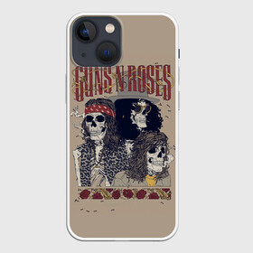 Чехол для iPhone 13 mini с принтом GNR Skeletons в Тюмени,  |  | alternative | guns n roses | metall | music | rock | альтернатива | ганс энд росес | металл | музыка | пушки и розы | рок