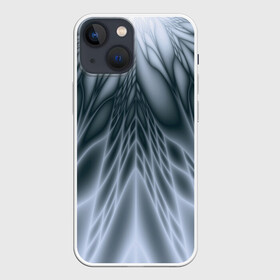 Чехол для iPhone 13 mini с принтом Лучи. Абстракция. в Тюмени,  |  | fractal | geometric | gray | lines | pattern | rays | геометричный | геометрия | линии | лучи | серый | узор | фрактал