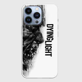 Чехол для iPhone 13 Pro с принтом DYING LIGHT BLACK  WHITE ZOMBIE FACE в Тюмени,  |  | apocalypsis | dying light | dying light 2 | dying light the following | haran | horror | kyle craig | monsters | survivor | zombie | апокалипсис | выживалка | даинг лайт | зомби | кайл крейн | монстры | харан