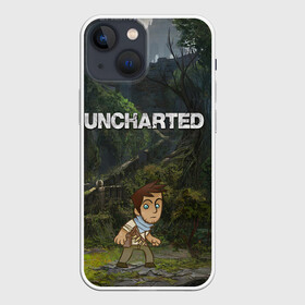 Чехол для iPhone 13 mini с принтом Uncharted | На картах не значится в Тюмени,  |  | drakes fortune святилище | nathan drake uncharted | uncharted джунгли | анчартед дрейк | натан дрейк | натан дрейк в джунглях | охотник за сокровищами дрейк