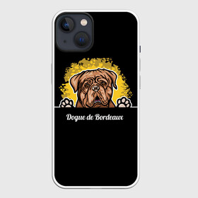 Чехол для iPhone 13 с принтом Бордоский Дог (Dogue de bordeaux) в Тюмени,  |  | animal | dog | dogue de bordeaux | dogue de bordeaux mastiff | french mastiff | бордоский дог | год собаки | друг человека | животное | кинолог | пёс | порода собак | собака бордоский мастиф | собаковод | французский мастиф