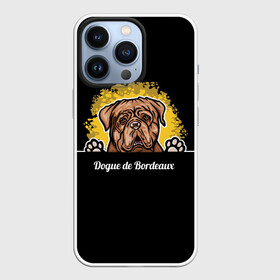 Чехол для iPhone 13 Pro с принтом Бордоский Дог (Dogue de bordeaux) в Тюмени,  |  | Тематика изображения на принте: animal | dog | dogue de bordeaux | dogue de bordeaux mastiff | french mastiff | бордоский дог | год собаки | друг человека | животное | кинолог | пёс | порода собак | собака бордоский мастиф | собаковод | французский мастиф