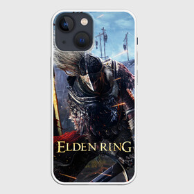 Чехол для iPhone 13 mini с принтом Elden Ring (игра) в Тюмени,  |  | action rpg | elden ring | lands between | souls | tarnished | великие руны | джордж мартин | древнее кольцо | игра | миядзаки | потускневший | фэнтези