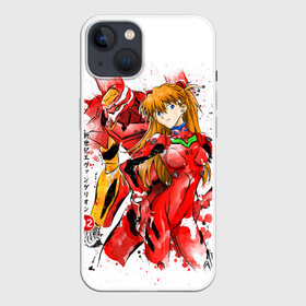 Чехол для iPhone 13 с принтом Евангелион   EVA 02 в Тюмени,  |  | anime | eva 02 | neon genesis evangelion | nerv | аска | ева 02 | евангелион | мангa | меха | робот | синдзи икарианиме