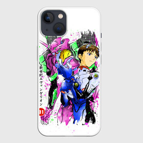 Чехол для iPhone 13 с принтом Евангелион: EVA 01 в Тюмени,  |  | anime | eva 01 | neon genesis evangelion | nerv | ева 01 | евангелион | мангa | меха | робот | синдзи икарианиме