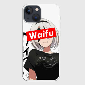 Чехол для iPhone 13 mini с принтом Waifu   2B Nier в Тюмени,  |  | 2b | anime girl | nier automata | waifu | waifu material | вайфу | игры