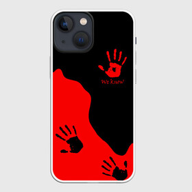 Чехол для iPhone 13 mini с принтом WE KNOW RED LOGO в Тюмени,  |  | dovahkiin | dragon | dragonborn | fus ro dah | oblivion | rpg | skyrim | tes | tes 5 | tes skyrim | tes v | the elder scrolls | the elder scrolls skyrim | we know | докавин | дракон | мы знаем | обливион | рпг | скайрим | фус ро дах