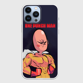 Чехол для iPhone 13 Pro Max с принтом Карикатурный Сайтама One Punch Man в Тюмени,  |  | hagemanto | one punch man | one punchman | onepunchman | saitama | sensei | аниме | ван панч мен | ванпанчмен | лысый плащ | манга | сайтама | сильнейший человек | учитель | человек одинудар | человек одного удара