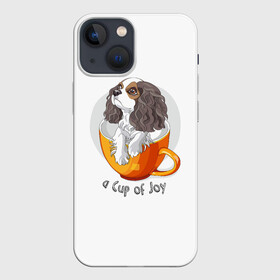 Чехол для iPhone 13 mini с принтом Кавалер Кинг Чарльз Спаниель в Тюмени,  |  | dog spa | king charles spaniel | английский спаниель | год собаки | друг человека | животное | зверь | кавалер спаниель | кинг чарльз спаниель | кинолог | кокер спаниель | охотничья собака | пёс