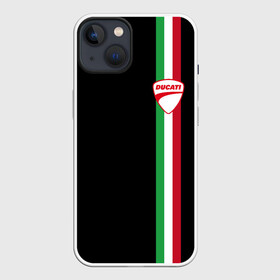 Чехол для iPhone 13 с принтом DUCATI MOTOCYCLE ITALY LINE в Тюмени,  |  | ducati | italy | moto | motocycle | racing | sport | дукати | италия | мото | мотоспорт | мотоцикл | рейсинг | спорт