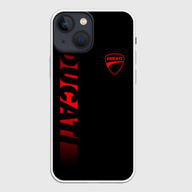 Чехол для iPhone 13 mini с принтом DUCATI BLACK RED LINE в Тюмени,  |  | Тематика изображения на принте: ducati | italy | moto | motocycle | racing | sport | дукати | италия | мото | мотоспорт | мотоцикл | рейсинг | спорт