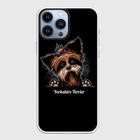 Чехол для iPhone 13 Pro Max с принтом Собачка Йоркширский Терьер в Тюмени,  |  | york | yorkshire terrier | год | друг человека | животное | зверь | йорк | йоркширский терьер | карманная собака | кость | мальтезе | мальтийская болонка | манчестер терьер | мини собачка | пёс | скайтерьер