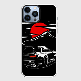 Чехол для iPhone 13 Pro Max с принтом MAZDA RX 7 | Мазда  при свете красной луны в Тюмени,  |  | car | drift | initinial d | mazda | mazda z | rx 7 | rx7 | дрифт | мазда | машина