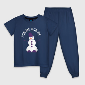 Детская пижама хлопок с принтом Снеговик 2022 в Тюмени, 100% хлопок |  брюки и футболка прямого кроя, без карманов, на брюках мягкая резинка на поясе и по низу штанин
 | Тематика изображения на принте: ведро | ёлка | зима | морковь | новый год 2023 | праздник 2022 | снег | снеговики | хлопушки