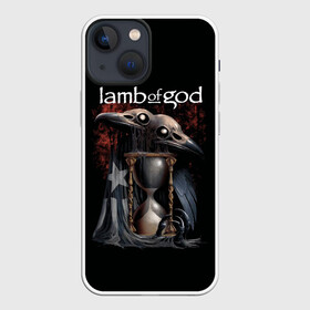 Чехол для iPhone 13 mini с принтом Время уходит LOG в Тюмени,  |  | Тематика изображения на принте: alternative | lamb of god | log | metall | music | rock | альтернатива | ламб оф гад | ламб оф год | металл | музыка | рок